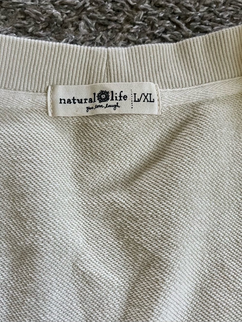Natural Life | Life is a Canvas Oversized Sweatshirt Love Paint Boho Watercolor - Picture 2 of 9